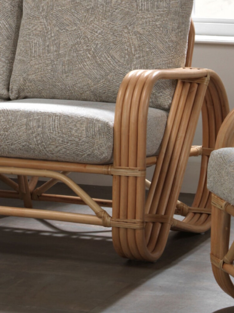 Desser Artisan Grey Brown Pretzel Conservatory 2 Seater Sofa - Image 2 of 5