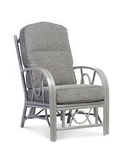 Desser Slate Grey Bali Rattan Conservatory Armchair - Image 2 of 4
