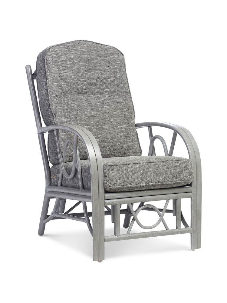 Desser Slate Grey Bali Rattan Conservatory Armchair - Image 2 of 4