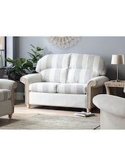 Desser Grey Athena Stripe Samford Conservatory 2Seater Pillow Back Sofa - Image 3 of 6