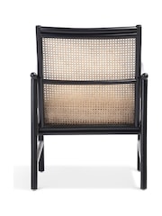 Desser Boucle Plain Black Borneo Wicker Rattan Chair - Image 5 of 5