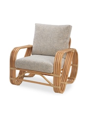 Desser Artisan Grey Brown Pretzel Conservatory Chair - Image 1 of 4