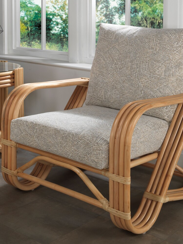 Desser Artisan Grey Brown Pretzel Conservatory Chair - Image 2 of 4