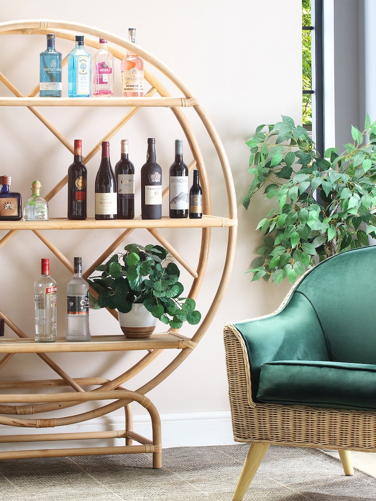 Desser Natural Large Rattan Etagere Bookshelf - Image 2 of 3