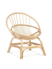 Desser Natural Moon Wicker Rattan Chair - Image 3 of 4