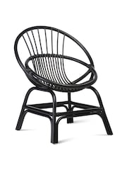 Desser Black Moon Wicker Rattan Chair - Image 2 of 3