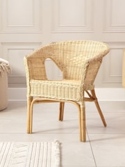 Desser Natural Loom Wicker Rattan Chair - Image 1 of 3