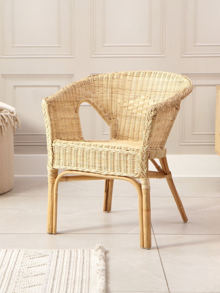 Desser Natural Loom Wicker Rattan Chair - Image 1 of 3