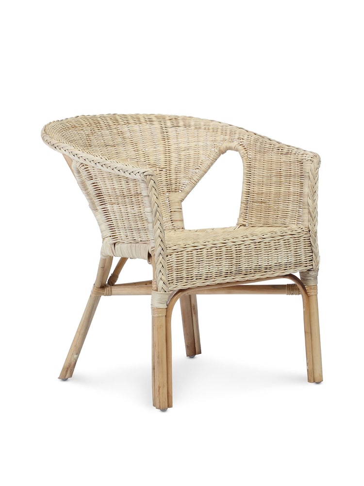 Desser Natural Loom Wicker Rattan Chair - Image 3 of 3