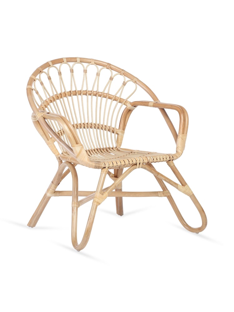 Desser Natural Nordic Wicker Rattan Chair - Image 2 of 3