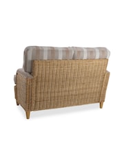 Desser Duke Beige Stripe Sevile Conservatory 2 Seater Wooden Feet Sofa - Image 7 of 7