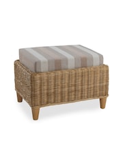 Desser Duke Beige Stripe Seville Conservatory 3 Seater Chair Coffee Lamp Footstool - Image 4 of 6