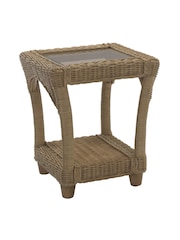 Desser Duke Beige Stripe Seville Conservatory 3 Seater Chair Coffee Lamp Footstool - Image 6 of 6