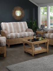 Desser Brown Seville Conservatory Glass Top Coffee Table - Image 3 of 5