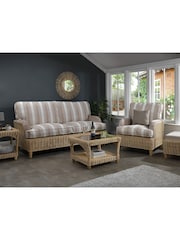 Desser Brown Seville Conservatory Glass Top Coffee Table - Image 4 of 5