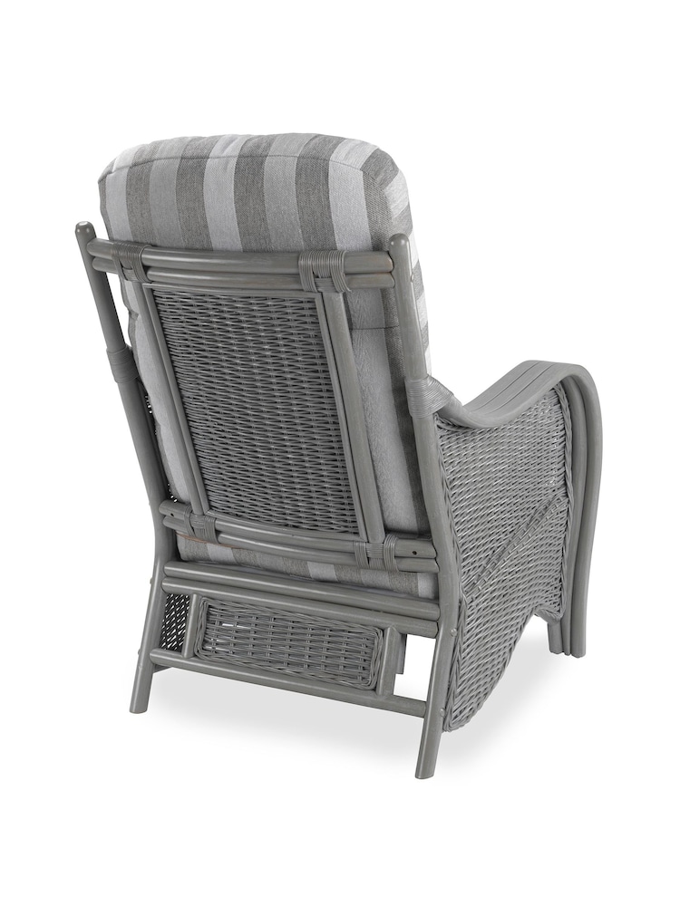 Desser Duke Grey Stripe Turin Grey Conservatory Chair - Image 5 of 5
