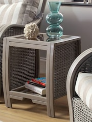 Desser Grey Turin Conservatory Glass Top Lamp Table - Image 1 of 3