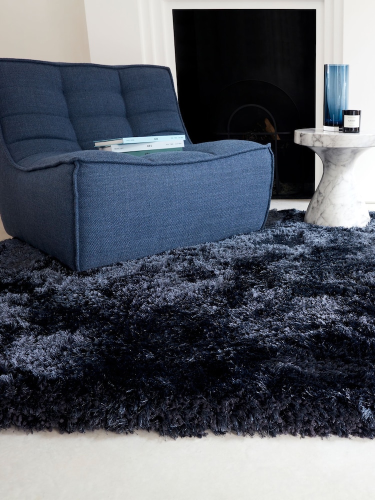 Asiatic Rugs Navy Plush Rug - Image 1 of 6