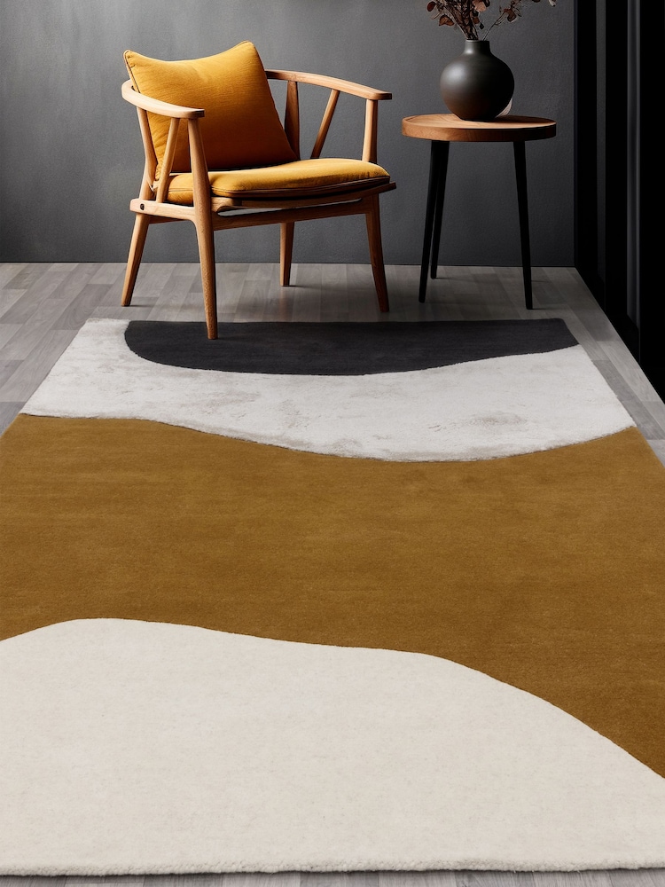 Asiatic Rugs Ochre Matrix Signature Rug - Image 1 of 3 Asiatic Rugs Ochre Matrix Signature Rug - Image 1 of 3