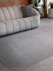 Asiatic Rugs Silver Grey Kuza Shape Rug - Image 1 of 6