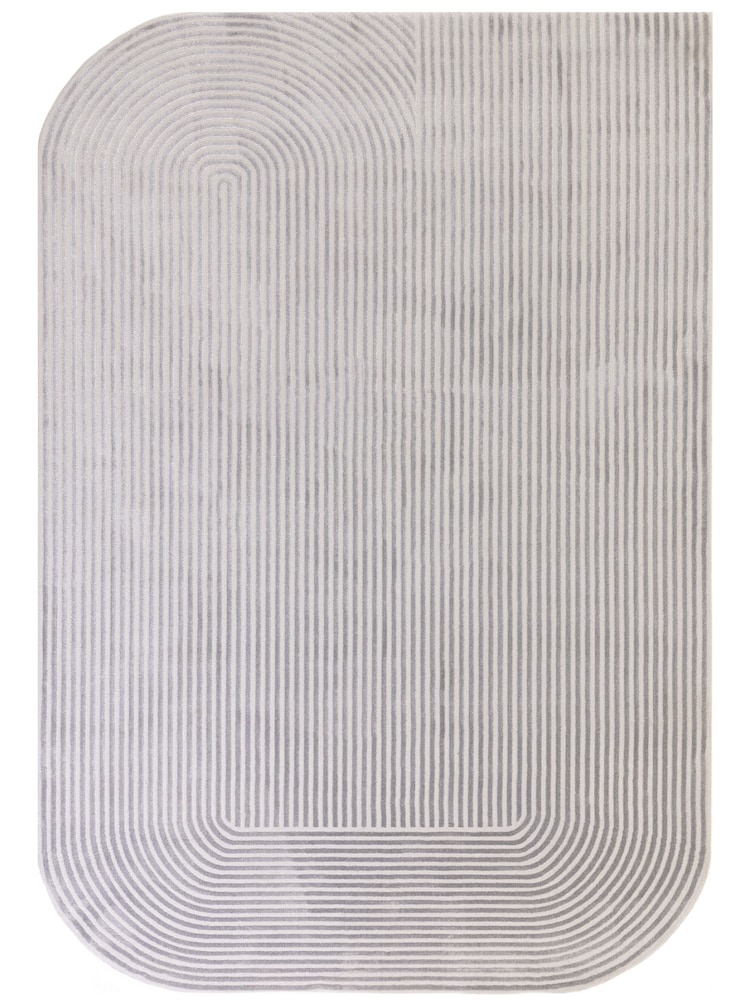 Asiatic Rugs Silver Grey Kuza Shape Rug - Image 2 of 6