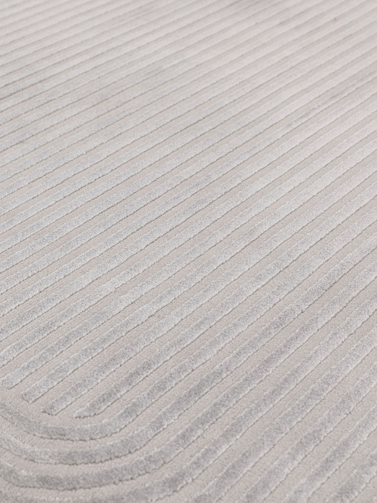 Asiatic Rugs Silver Grey Kuza Shape Rug - Image 6 of 6