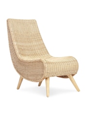 Desser Natural Teardrop Wicker Rattan Chair - Image 2 of 3