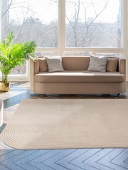 Asiatic Rugs Gold Cream Kuza Shape Rug - Image 1 of 3