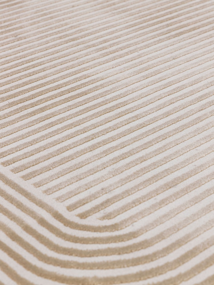 Asiatic Rugs Gold Cream Kuza Shape Rug - Image 2 of 3