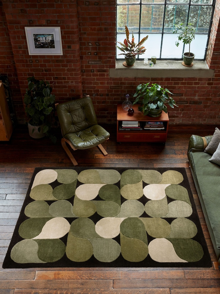 Asiatic Rugs Green Romy Jive Rug - Image 1 of 6