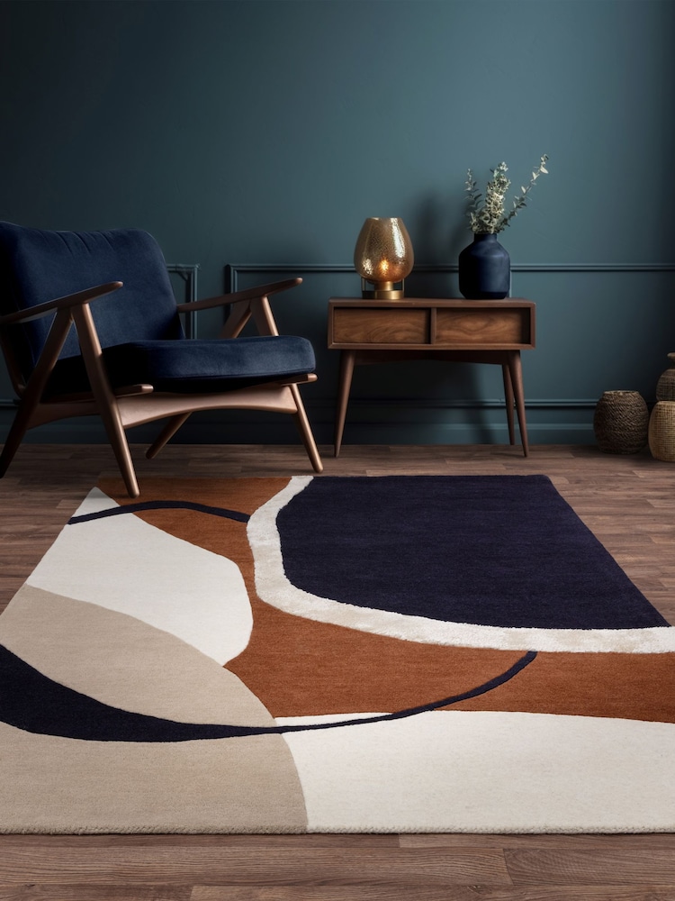 Asiatic Rugs Rust Matrix Signature Rug - Image 1 of 4