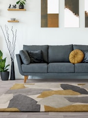Asiatic Rugs Ochre Romy Element Rug - Image 1 of 5