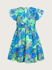 Monsoon Green Jungle Jaguar Dress - Image 2 of 3