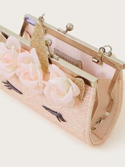 Monsoon Pink Flower Unicorn Mini Bag - Image 3 of 3