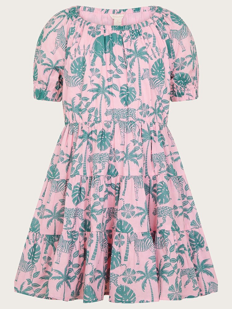 Monsoon Pink Elephant Print Dress - Image 2 of 4
