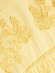 Monsoon Yellow Unicorn Print 100% Cotton Dress - Image 3 of 3
