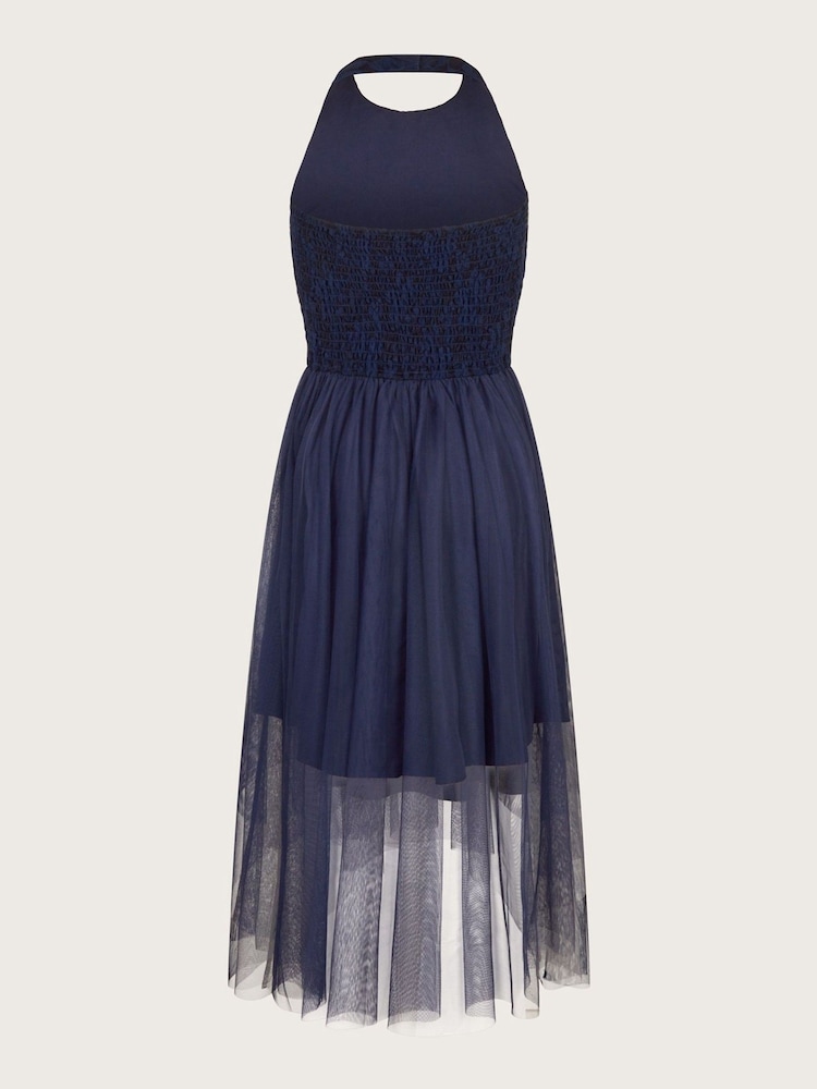 Monsoon Blue Hayley Lace Prom Dress - Image 2 of 3 Monsoon Blue Hayley Lace Prom Dress - Image 2 of 3