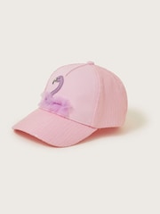 Monsoon Purple Sequin Flamingo Cap - Image 1 of 2