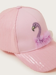 Monsoon Purple Sequin Flamingo Cap - Image 2 of 2