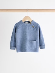 Blue Knitted Top and Leggings Baby Set (0mths-2yrs) - Image 4 of 12