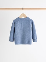 Blue Knitted Top and Leggings Baby Set (0mths-2yrs) - Image 5 of 12