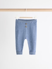 Blue Knitted Top and Leggings Baby Set (0mths-2yrs) - Image 6 of 12