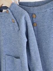 Blue Knitted Top and Leggings Baby Set (0mths-2yrs) - Image 8 of 12