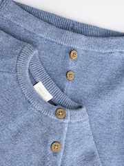 Blue Knitted Top and Leggings Baby Set (0mths-2yrs) - Image 9 of 12