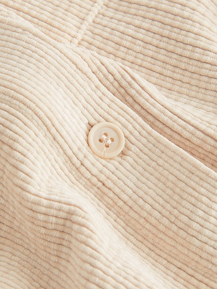 Ecru Long Sleeve Corduroy Shacket - Image 7 of 7