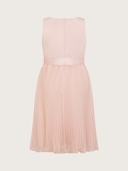 Monsoon Pink Sally Scuba Pleated Dress - Image 2 of 3