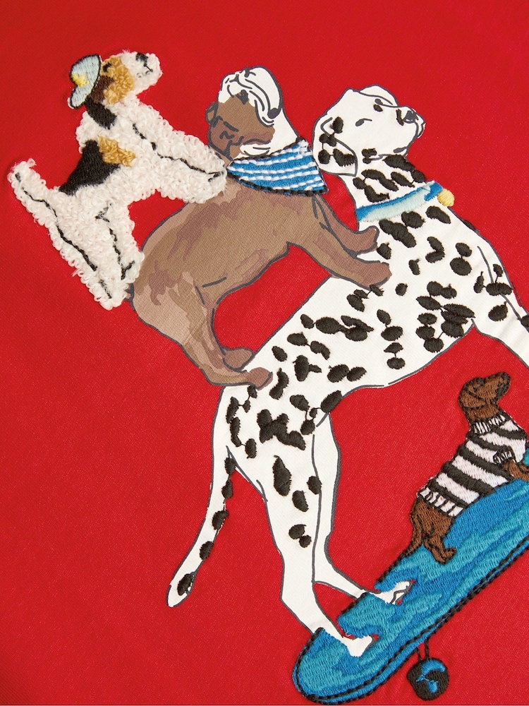 Monsoon Red Dog Skateboard 100% Cotton T-Shirt - Image 3 of 3