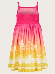 Monsoon Pink Palm Print Playsuit - Image 2 of 3