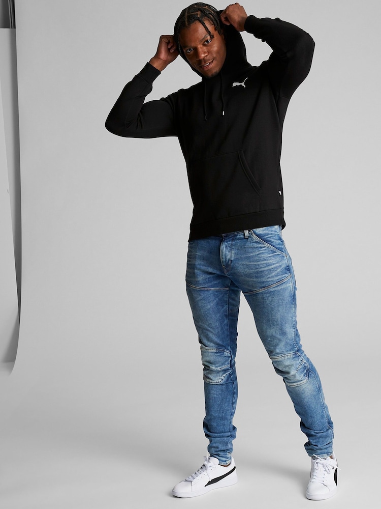 Puma Black Mens Essentials Small Logo Hoodie - Image 3 of 7