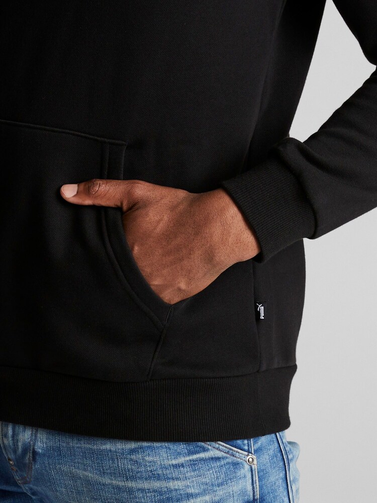 Puma Black Mens Essentials Small Logo Hoodie - Image 5 of 7